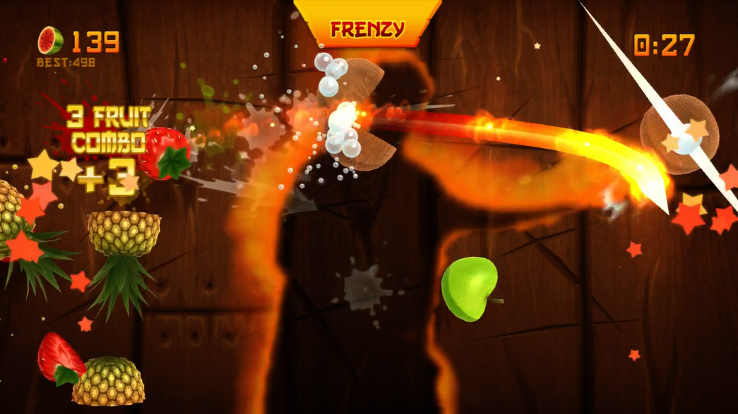 xbox kinect fruit ninja