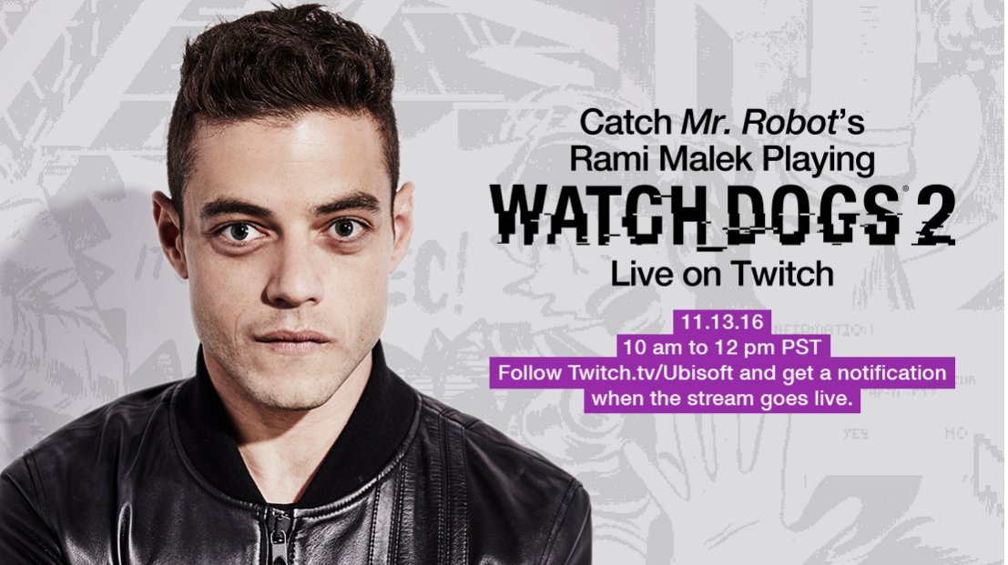 Rami Malek Watch Dogs 2