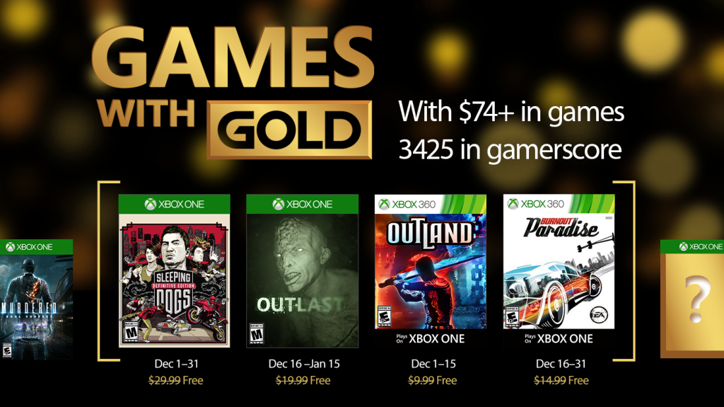 games with gold di dicembre