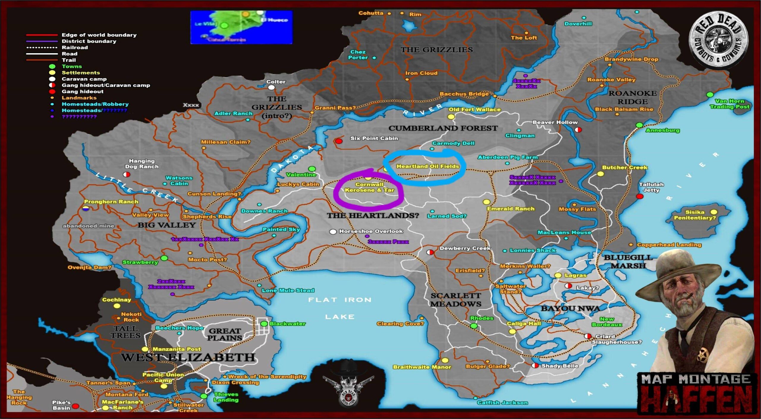 Red Dead Redemption 2 Map