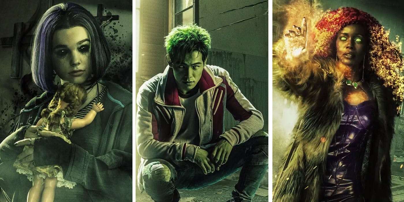 Titans-Raven-Beast-Boy-Starfire