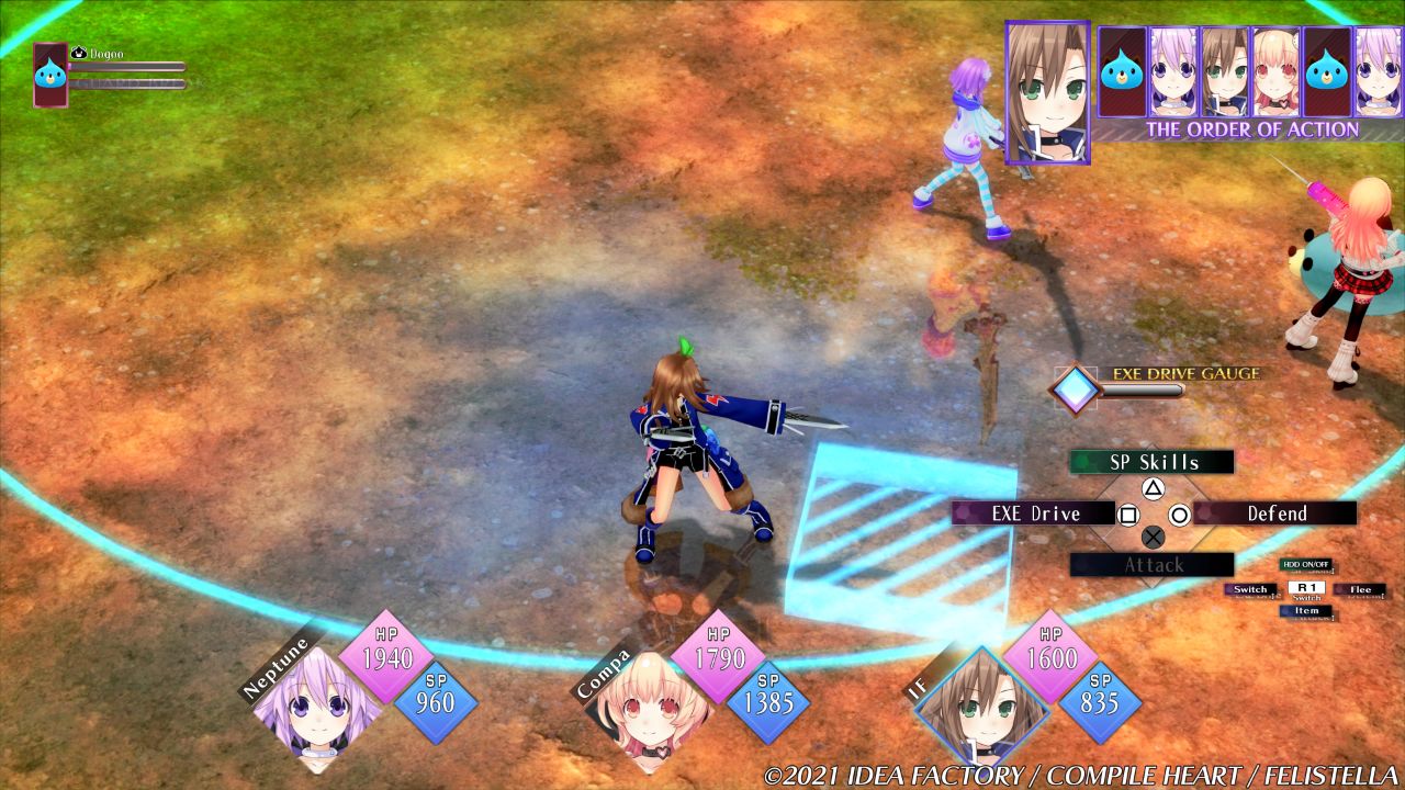 Neptunia Reverse combattimenti riflessi