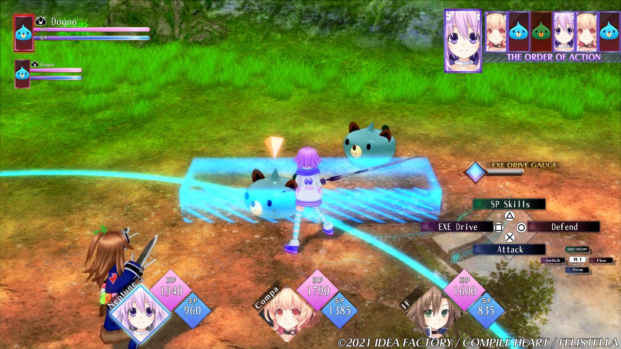 Neptunia ReVerse Combattimenti