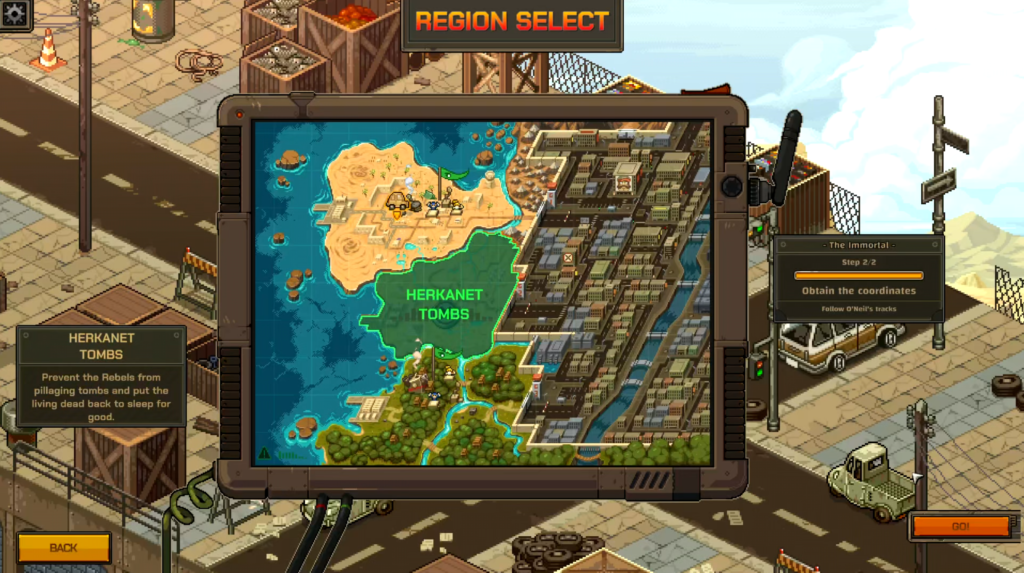 Metal Slug Tactics mappa