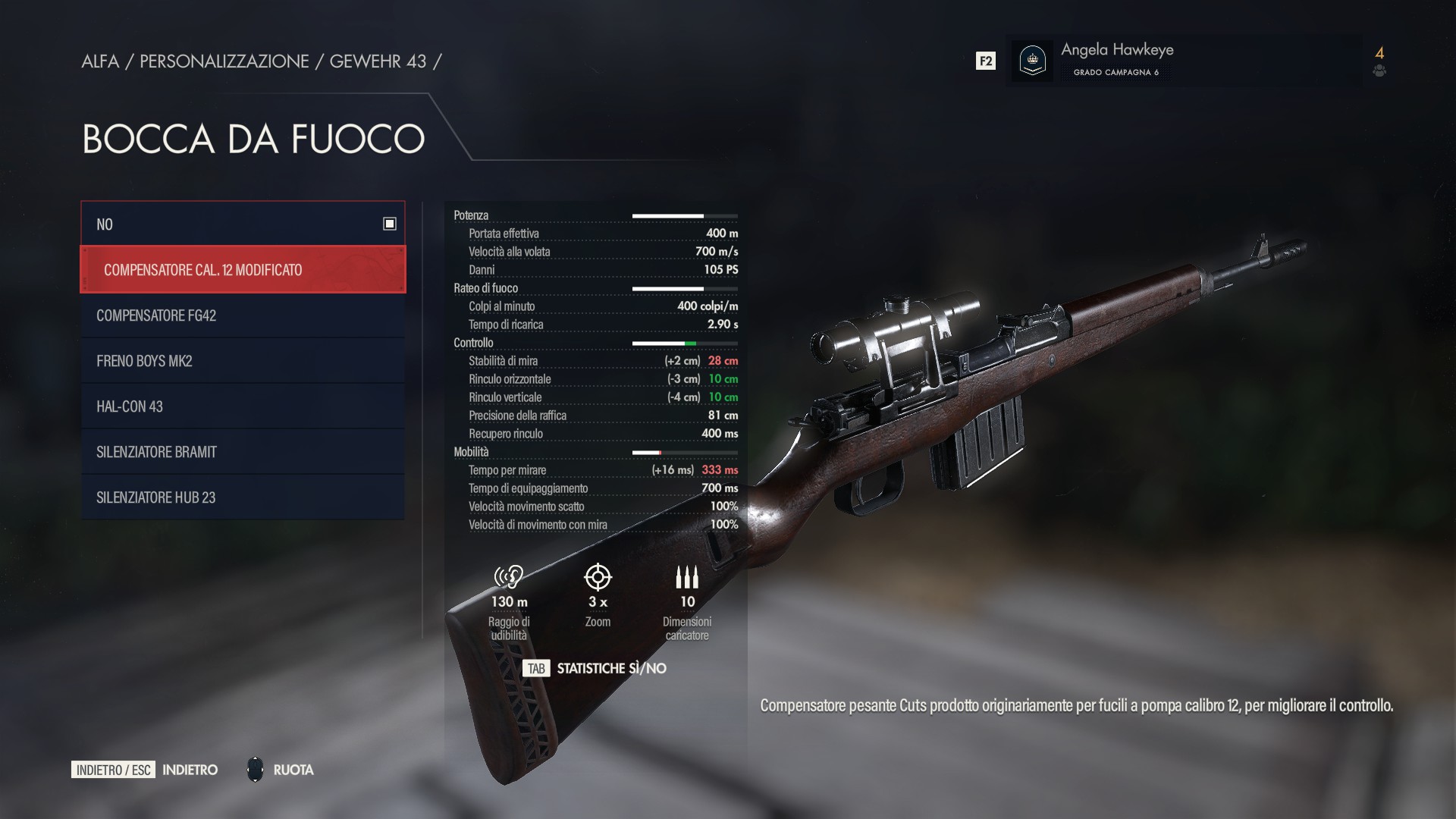 sniper elite resistance personalizzazione arma