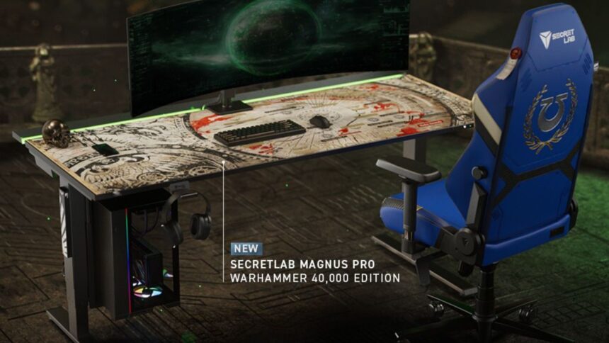 Secretlab MAGNUS Pro Desk Warhammer 40,000 Edition