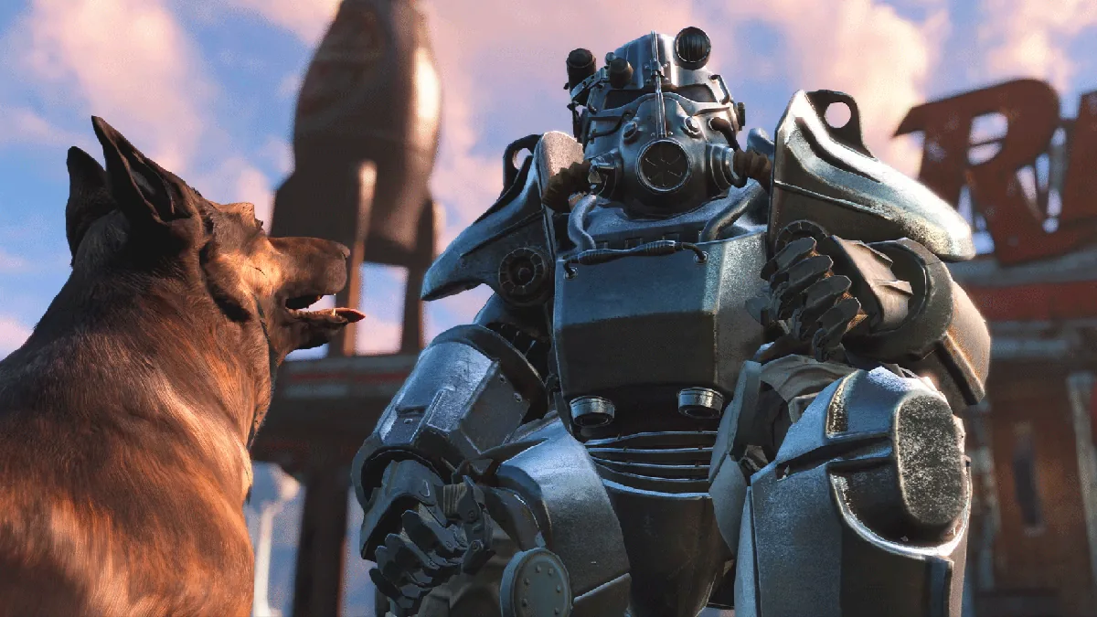fallout 4 anniversary edition armatura atomica e dogmeat