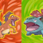 Pokémon rosso fuoco e verde foglia